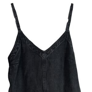Pull&Bear Black Denim Minidress